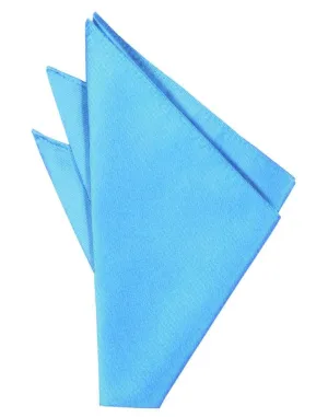 Blue Ice Solid Twill Pocket Square