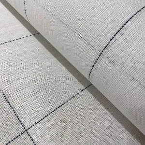 Carreau White Check Cotton & Linen