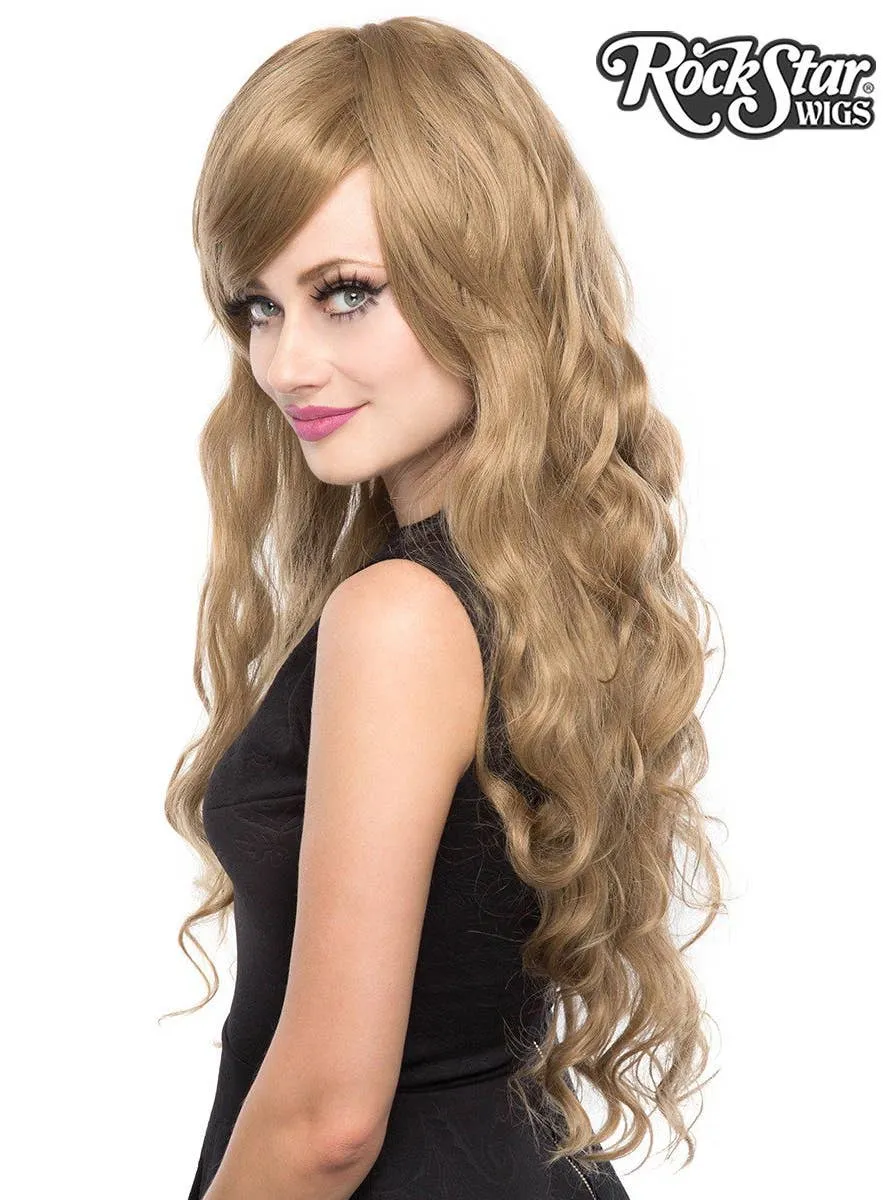 Classic Curly Milky Tea Mix Womens Deluxe Fashion Wig