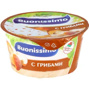 Cream with cottage cheese and mushrooms "Buonissimo" glass   120g