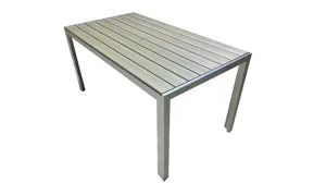 Duoyes PS Plate Top Outdoor Table, Full Aluminum Frame Dining Table with Varied Sizes Available