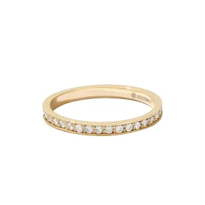 Full Diamond Channel Set Eternity Ring in Gold