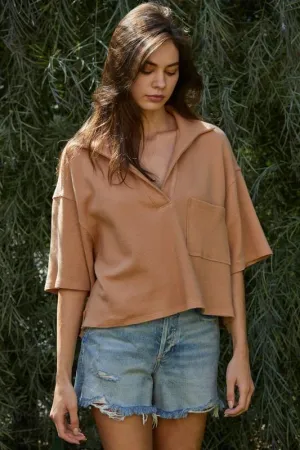 Harvest Top in Camel