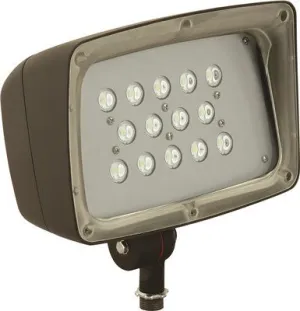 Hubbell Lighting Led Fml Decorative Floodlight With Photocell 53 Watts 5100K 4285 Lumens 120-277 Volts Dark Bronze