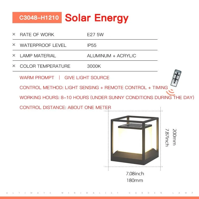 Modern Outdoor Waterproof Solar Garden Light: Lawn Light and Landscape Path Lighting