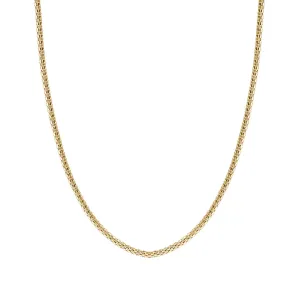 Popcorn Chain Necklace in Gold