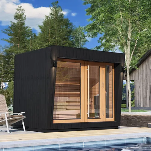 Saunum AirCube Space Outdoor Sauna Cabin