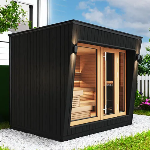 Saunum AirCube Space Outdoor Sauna Cabin