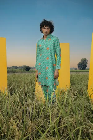 Tiger Land  - Silk Kurta