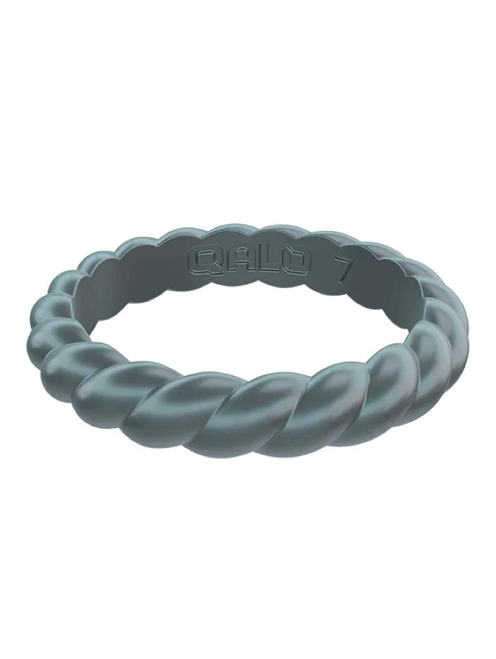 Women's Stackable Twist Silicone Ring