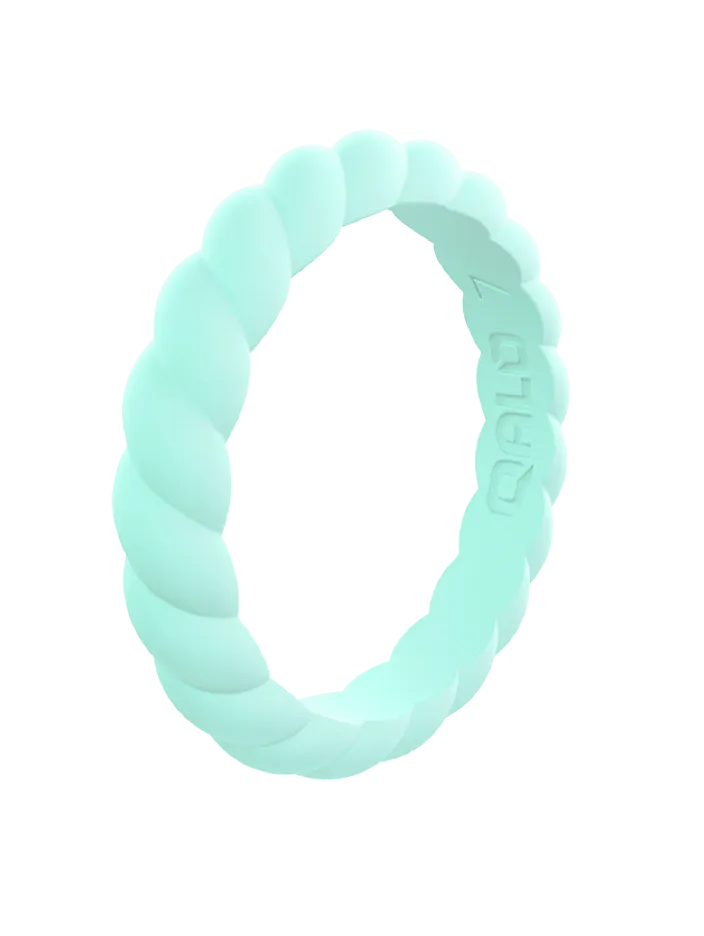 Women's Stackable Twist Silicone Ring