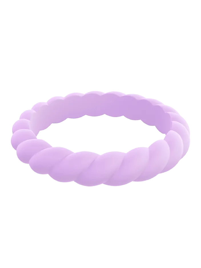 Women's Stackable Twist Silicone Ring