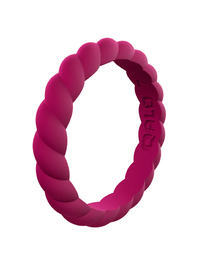 Women's Stackable Twist Silicone Ring